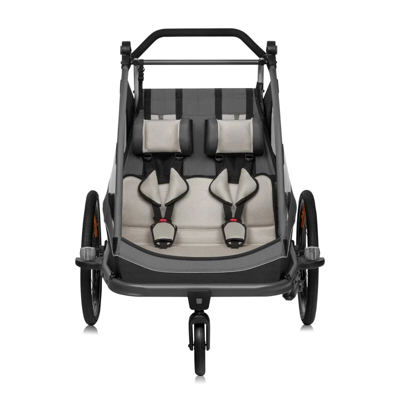 Carucior si remorca de bicicleta, Lionelo, Cama, Multifunctional, Pentru 1 sau 2 copii, Cu sistem de absorbtie socurilor S...