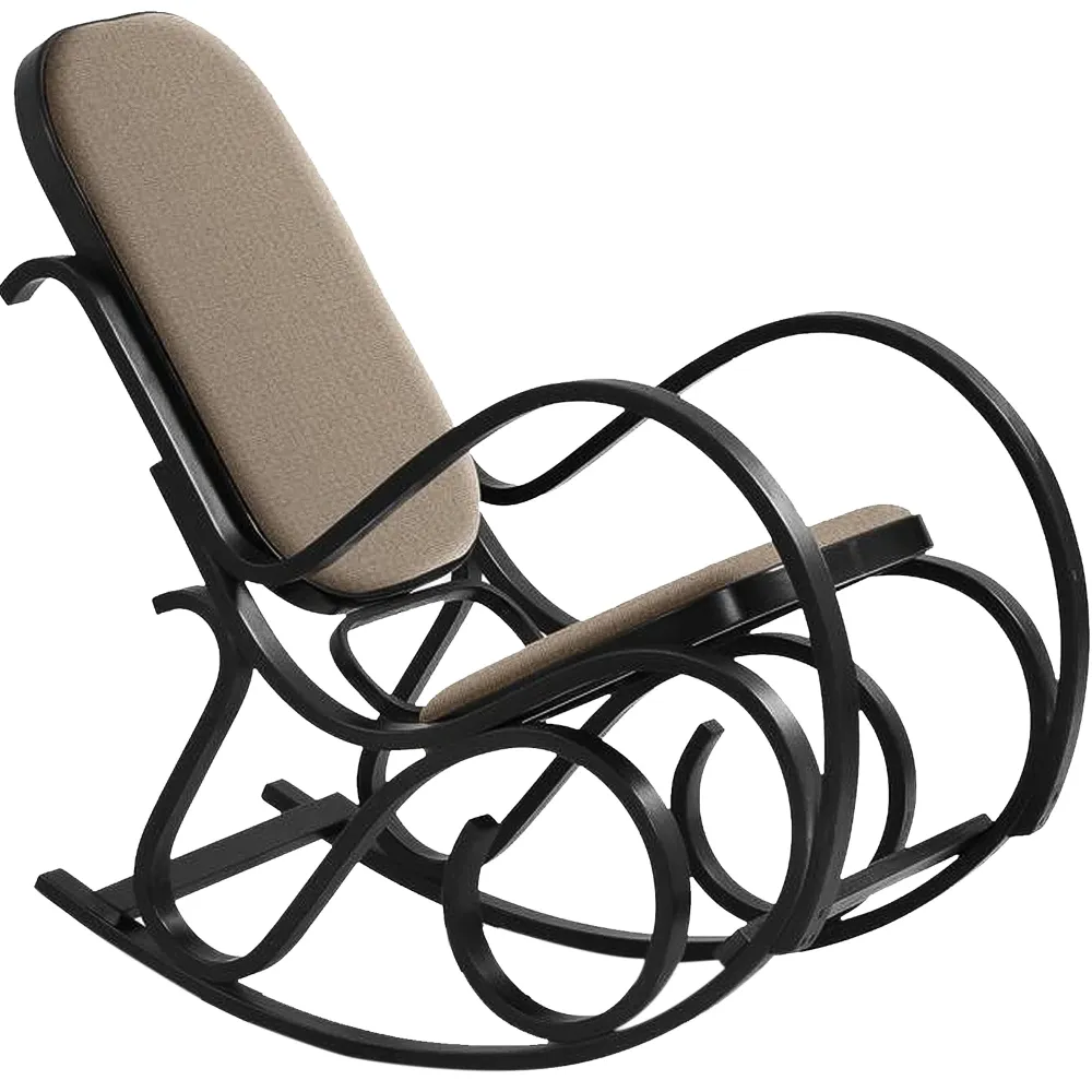 Balansoar din lemn curbat Max Bis Plus, wenge, 52x90x95 cm