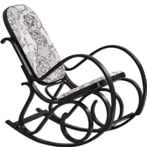 Balansoar din lemn curbat Max 2, wenge, 52x90x95 cm