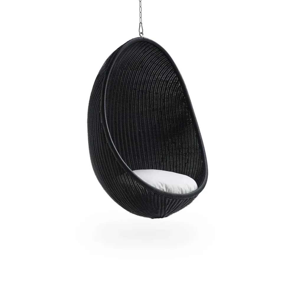 Balansoar exterior, negru, Egg