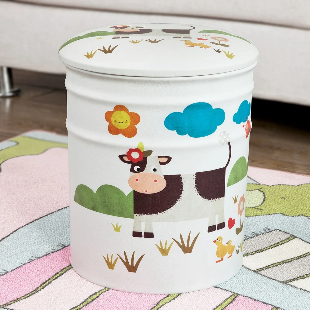 SoBuy Bancă cu container din 2 piese 37x35x38cm FSS64