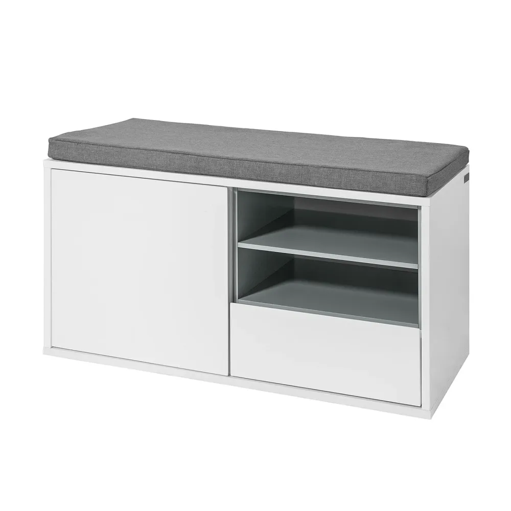 SoBuy Bancă pantofi 80x35x46cm FSR37-W