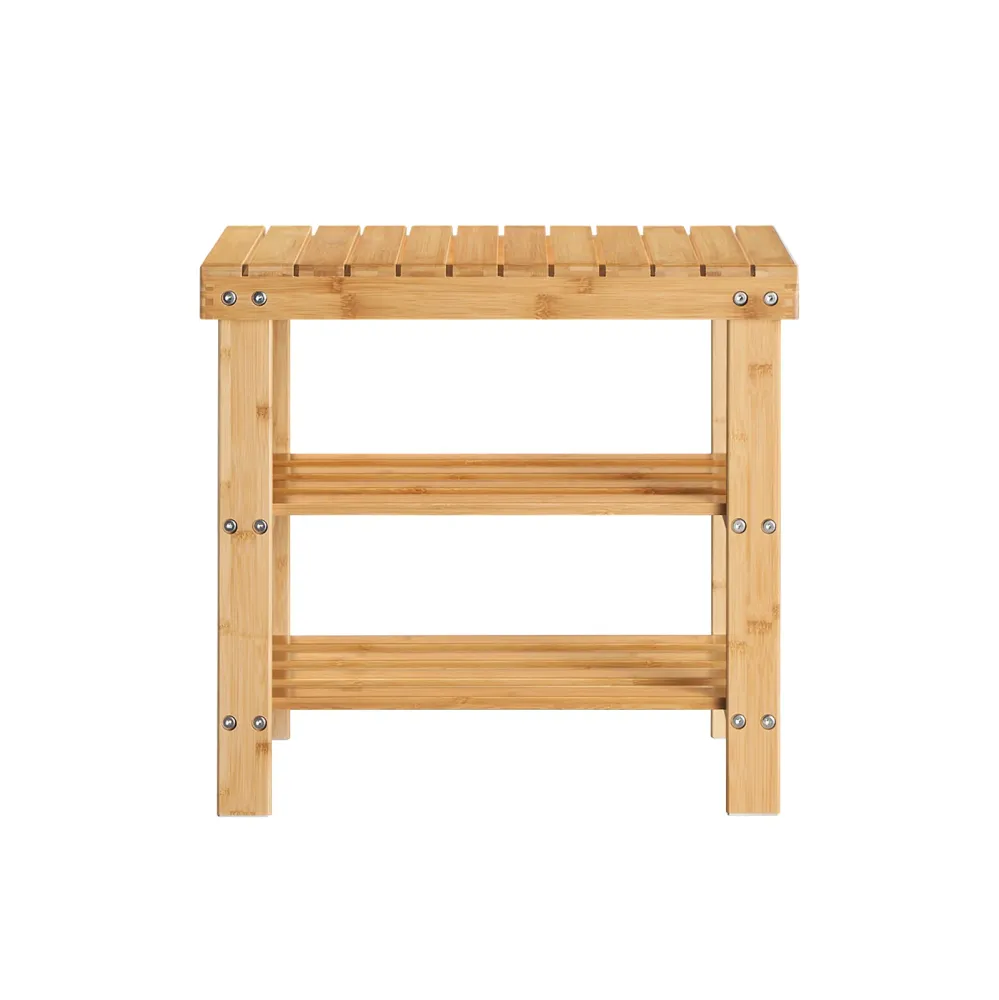 SoBuy Bancă de pantofi din bambus 50x28x45cm FSR02-K-N