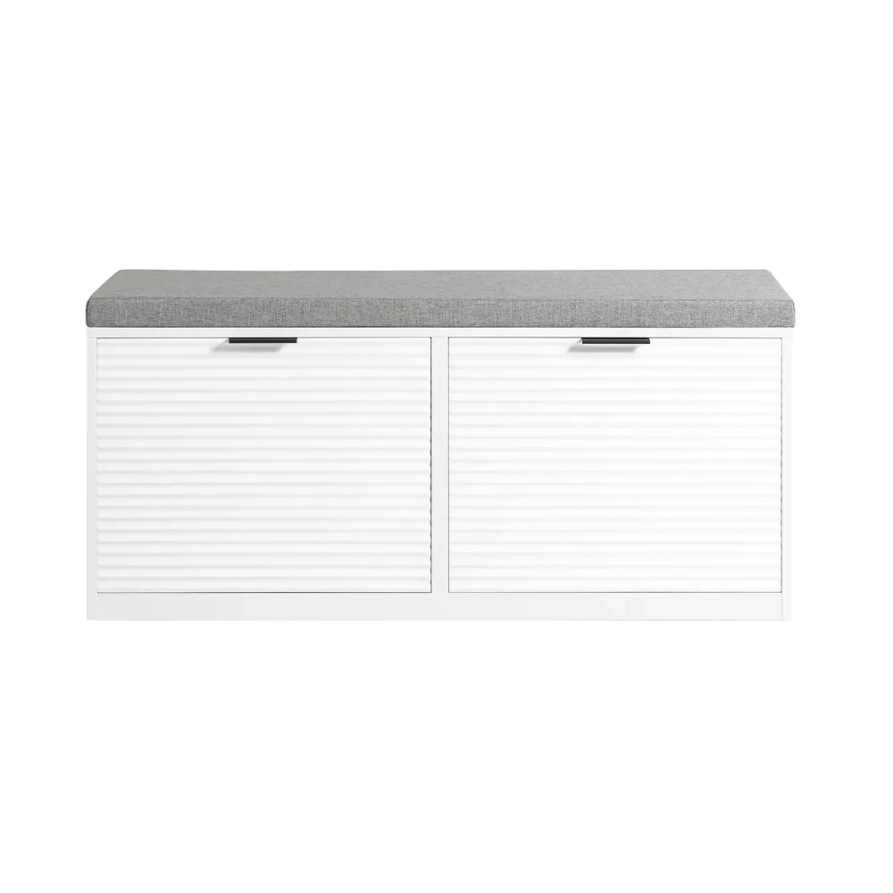 SoBuy Bancă cu suport pantofi 105x35x48cm FSR147-W