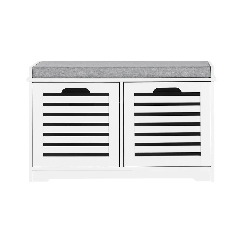 SoBuy Bancă cu suport pantofi 71x34x43cm FSR23-K-W