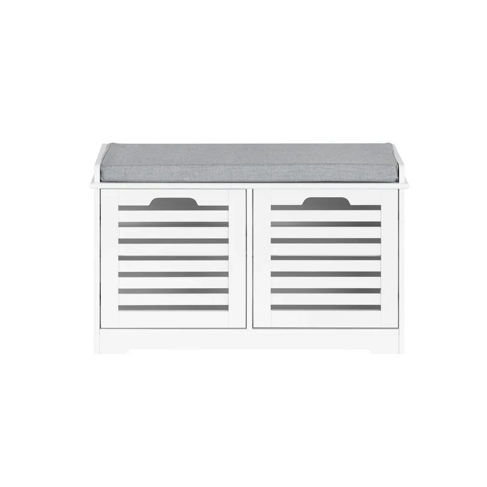 SoBuy Bancă cu suport pantofi 71x35x43 cm FSR23-II-W