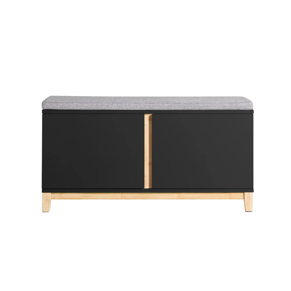 SoBuy Bancă cu suport pantofi 90x34x47cm FSR117-SCH