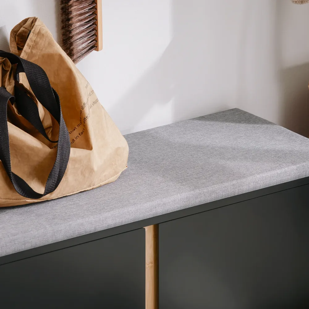 SoBuy Bancă cu suport pantofi 90x34x47cm FSR117-SCH