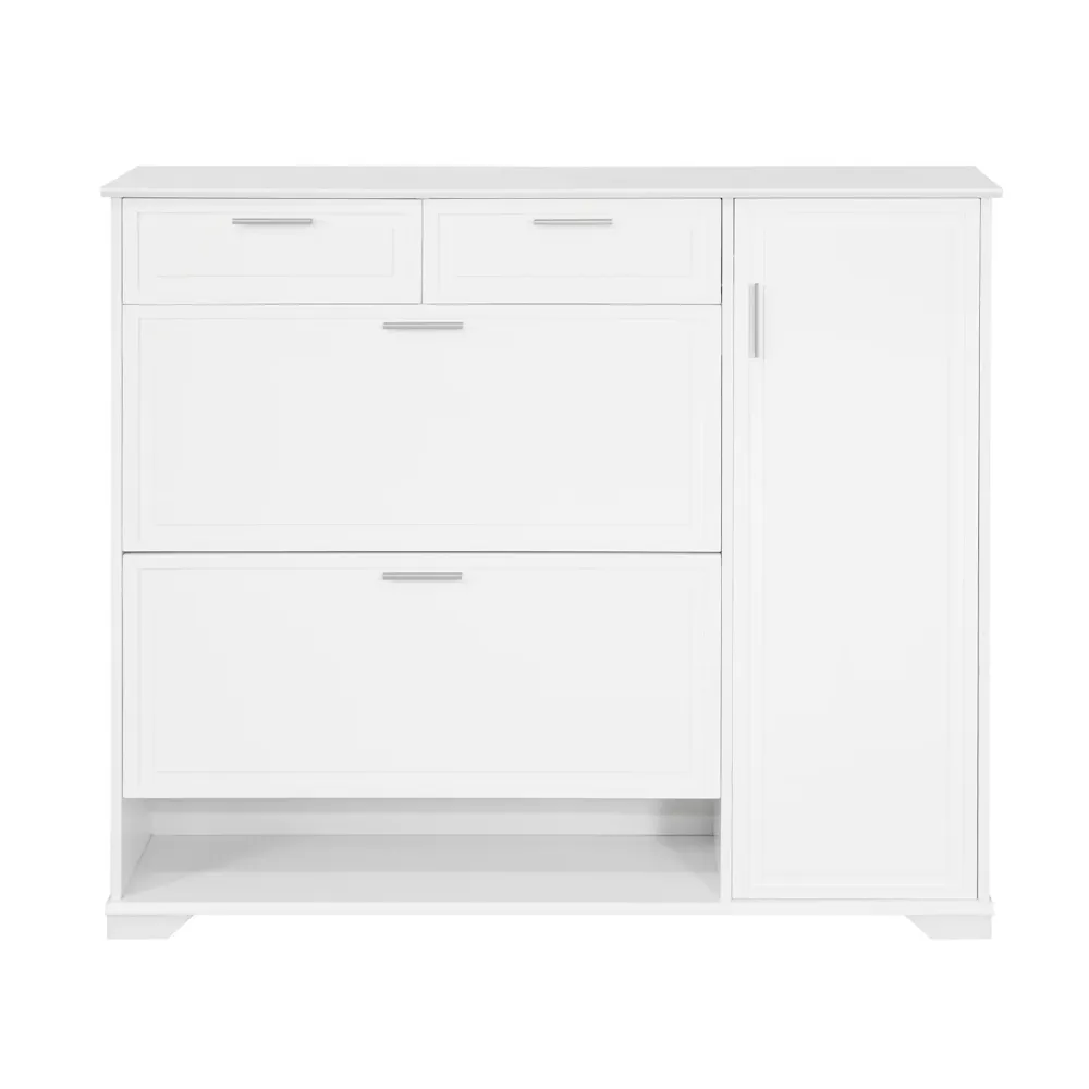 SoBuy Suport pantofi cu dulap 120x26x111cm FSR104-W