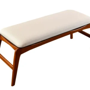 Bancheta 998VOW1176, stofa clasica crem, 120x40x45 cm
