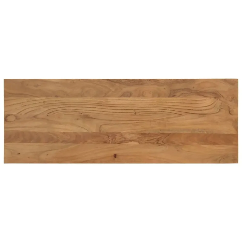 Bancă de bucătărie, 110x40x46 cm, lemn masiv de acacia și oțel