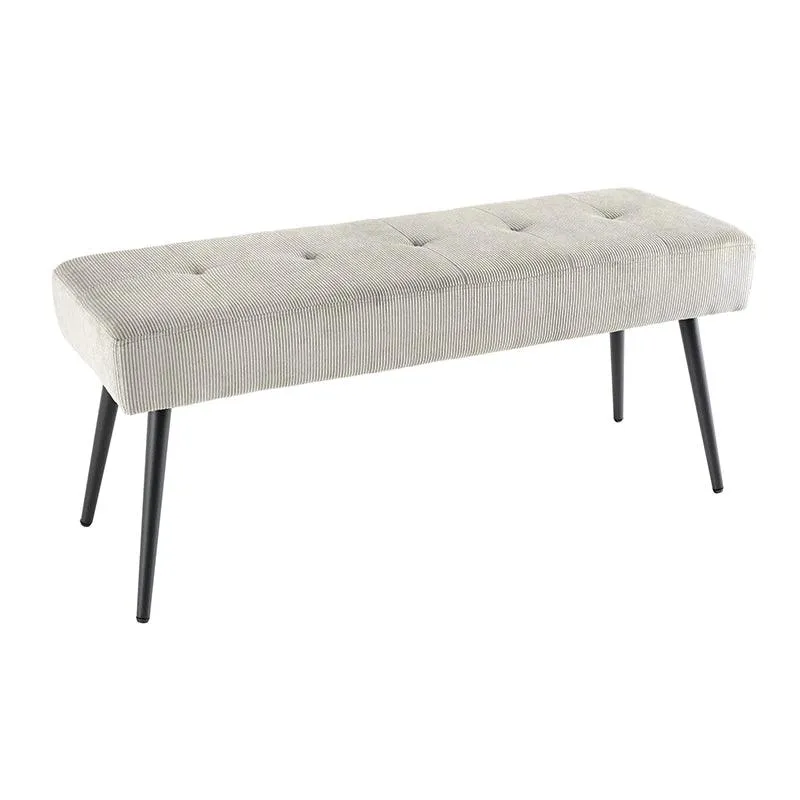 Banca gri deschis din poliester Boutique 100 Invicta Interior