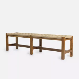 Bancuta exterior, lemn masiv tec, Cora