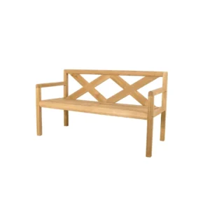 Banca de exterior din lemn de tec Cane-line Grace 2 locuri