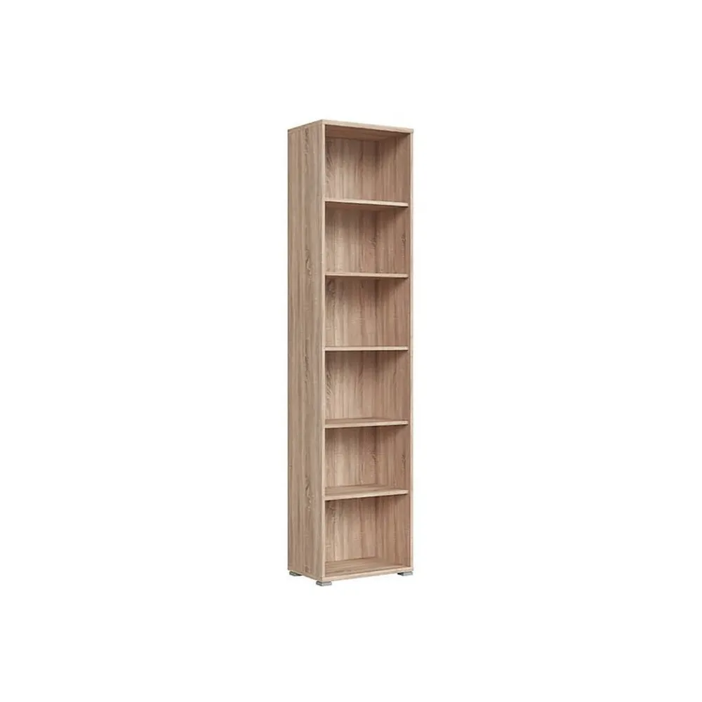 Biblioteca OFFICE, stejar sonoma, PAL laminat, 53x35x221 cm