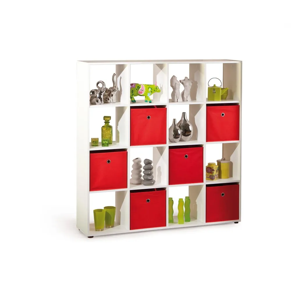 Corp biblioteca organizator Caboto 16, alb, 139x33x144 cm
