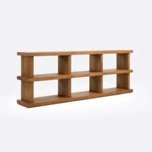 Biblioteca lemn solid tec, Dumai 1