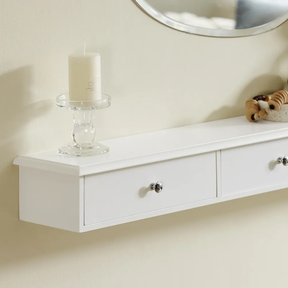 SoBuy Consolă cu sertare 94x15x10cm FRG43-L-W
