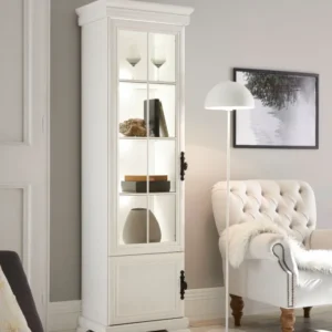 Vitrina alba »Royal« cu design exclusivist, 58 cm latime