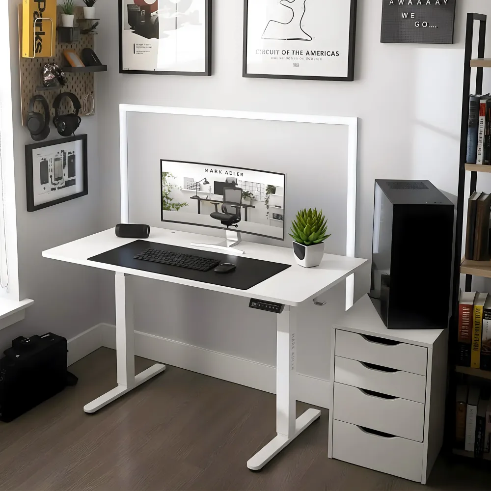 Birou electric Mark Adler Leader 7.0 White 120 cm