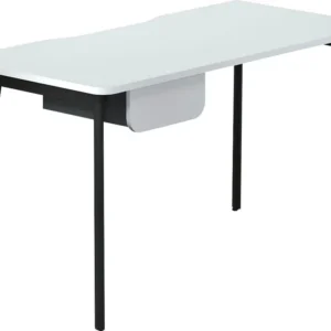 Birou Tes I din PAL, cu picioare metal, un sertar, 138 cm