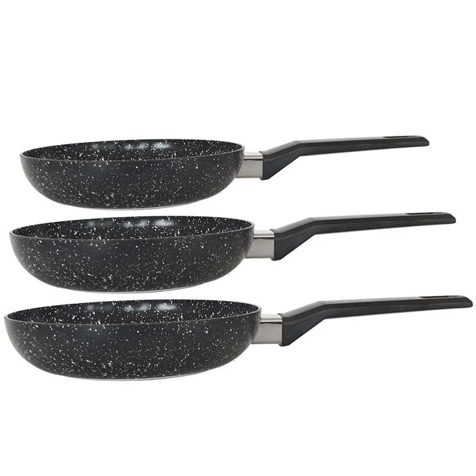 ZL 7132 SET DE 3 TIGAIE DE PRĂJIT cu strat antiaderent din marmură
