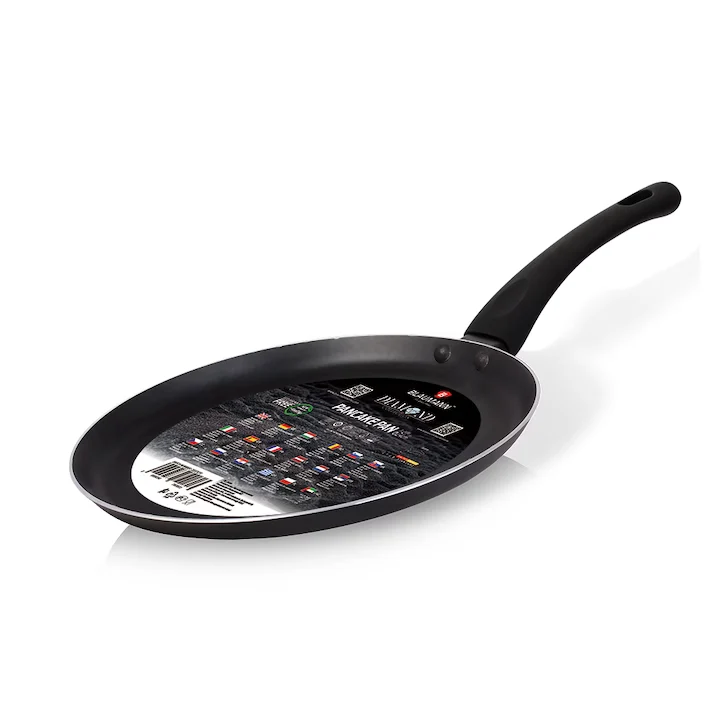 Aparat de Clătite 24 cm Diamond Collection – Aluminiu Presat, Strat Antiaderent Titan 3 Straturi, Inducție, Negru Mat, PFO...