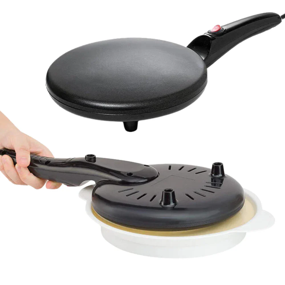 Aparat pentru clătite și deserturi, 800W, 20 cm, suprafață antiaderentă, negru