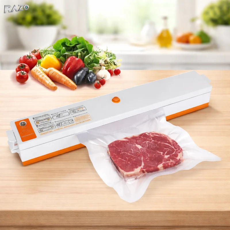 Aparat de vidat si sigilat pungi RAZO, 100W, Latime maxima 295 mm, Aparat vacuum pentru alimente