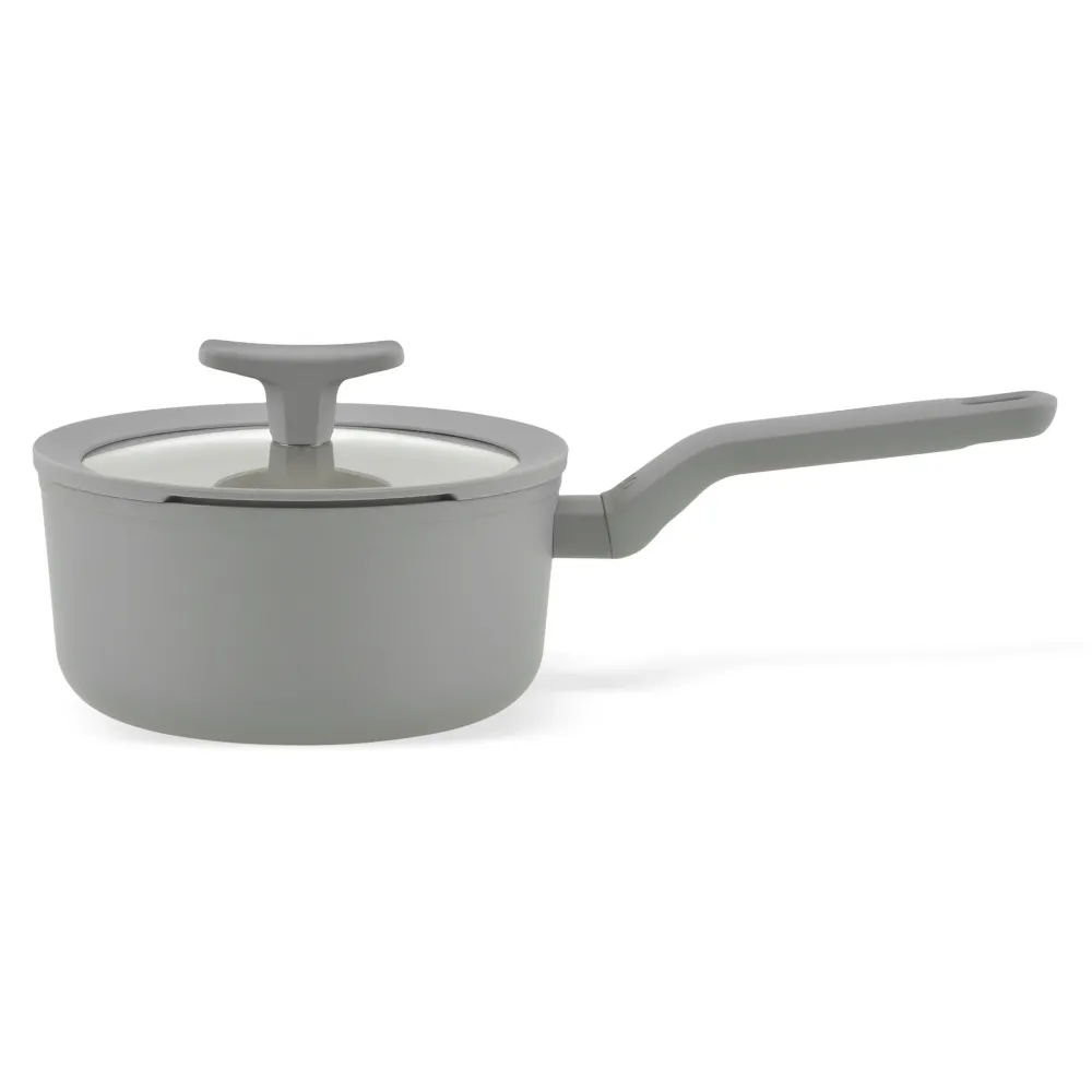 BALANCE Cratiță cu mâner și capac, aluminiu, D.18cm