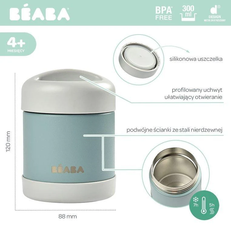 Beaba Baby termos 300 ml ceață deschisă