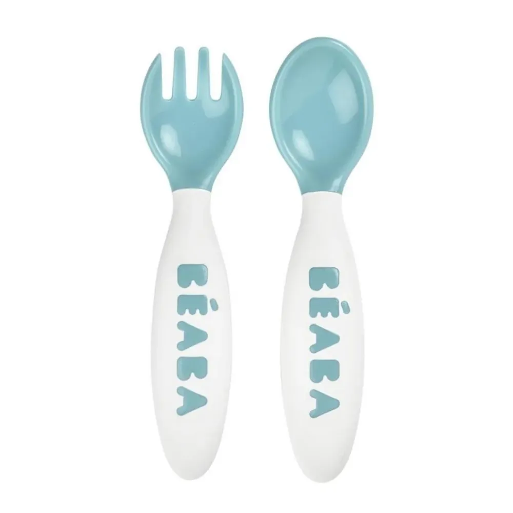 Beaba Tacâmuri din plastic în cutie albastru