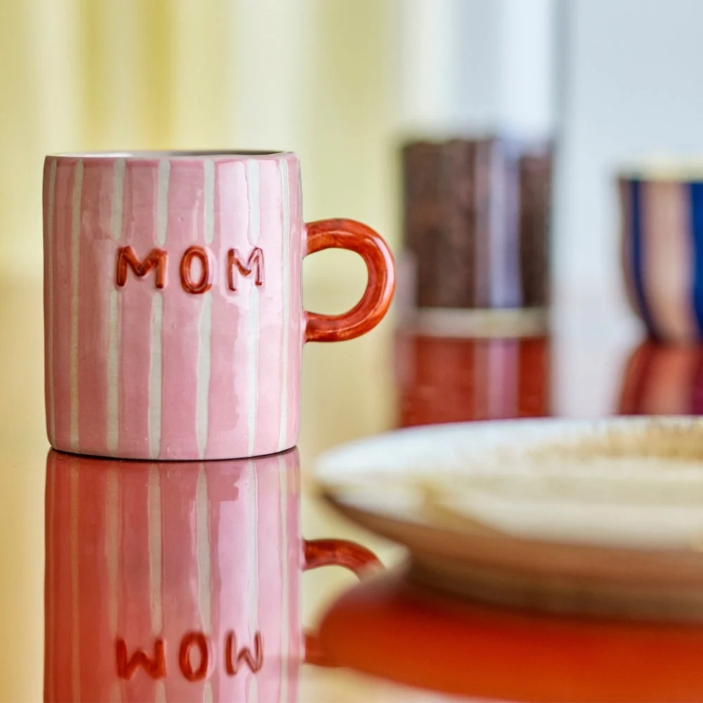 Bloomingville Cană din gresie pentru mama Cherish Rose