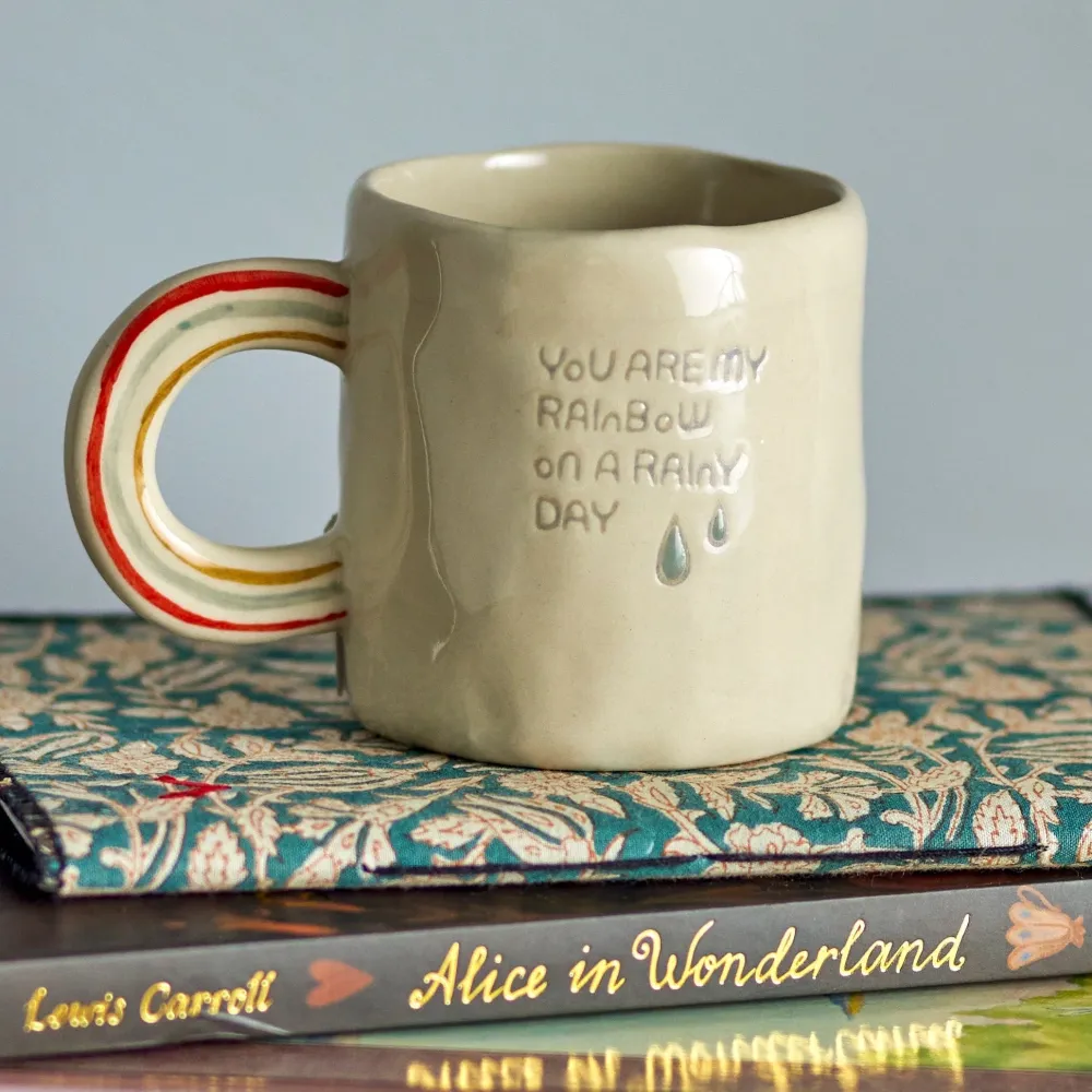 Bloomingville Stoneware cana de cafea Cloudy Mug Natura