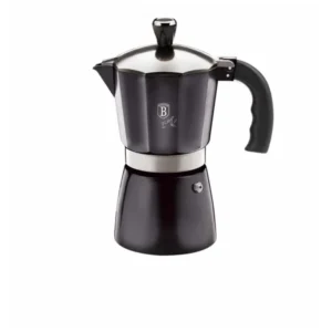 Cafetieră tip espresso pentru 6 cești, Berlinger Haus BH-8564, Metallic Line Carbon Pro Edition