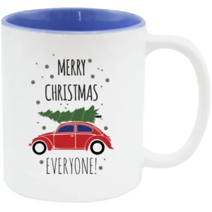 Cană de Crăciun MERRY CHRISTMAS albastru