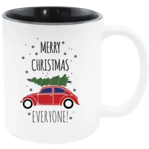 Cană de Crăciun MERRY CHRISTMAS negru
