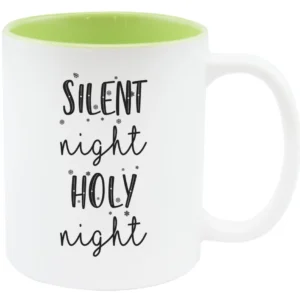 Cană de Crăciun SILENT NIGHT verde