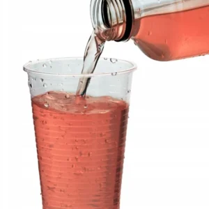Cană transparentă din plastic 200ml 100pcs.