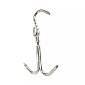 Carlig Macelarie cu 2 capete pentru agatat carne, 21 cm