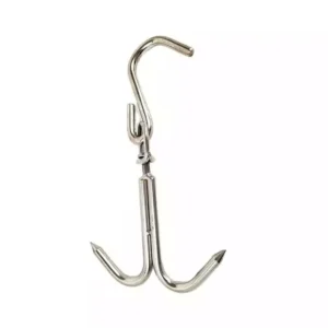 Carlig Macelarie cu 2 capete pentru agatat carne, 30 cm