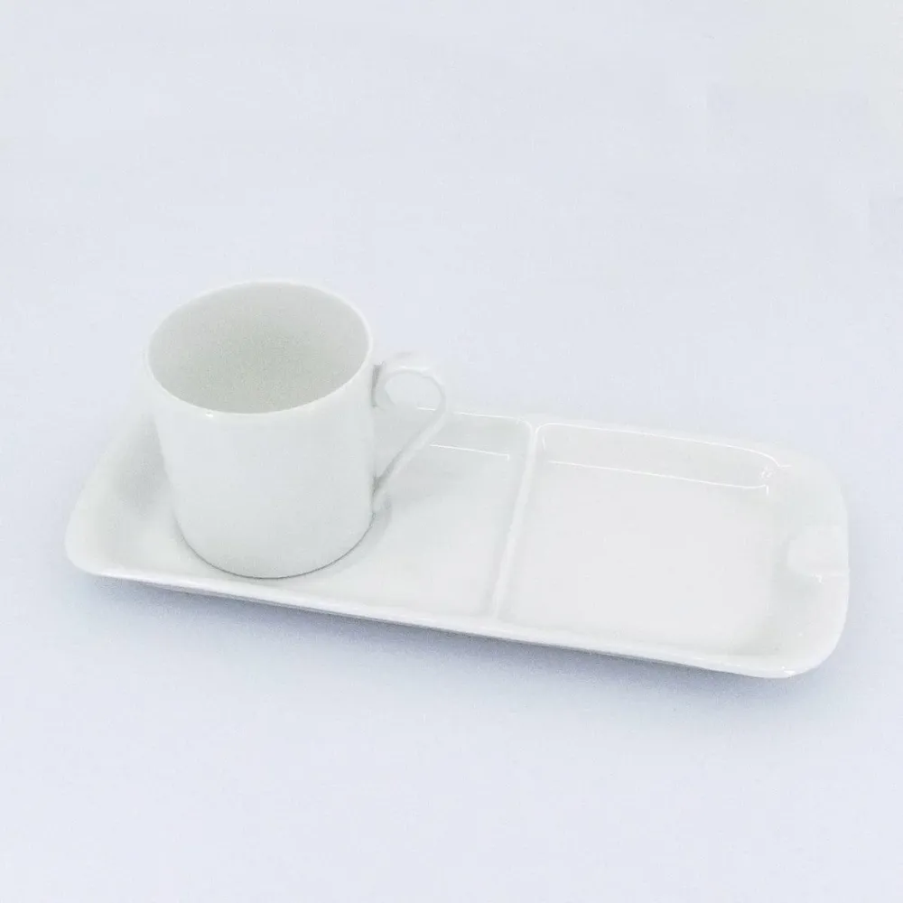 Ceașcă de cafea Limoges Franț cu tavă scrumieră Porțelan Limoges -0142