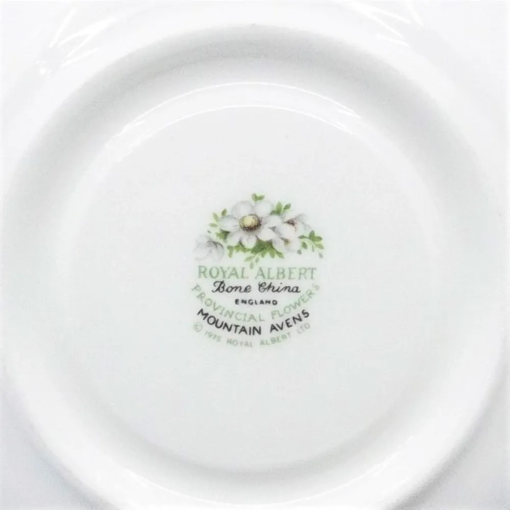 Ceașcă de ceai Royal Albert Mountain Avens Porțelan englezesc decoratiuni email finisaje aurii floare -S885-4