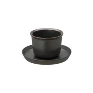 Ceașcă și farfurie de porțelan Kyusu