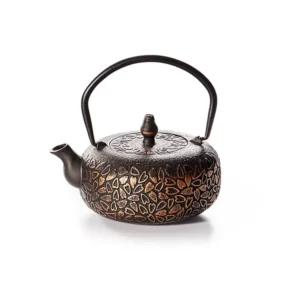 Ceainic din fonta negru si auriu Ningbo 400 ml