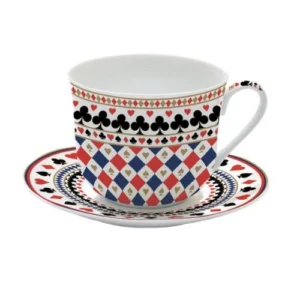 Ceasca si farfurie mic dejun, 400 ml, Casino Royale - SIMONA'S COOKSHOP