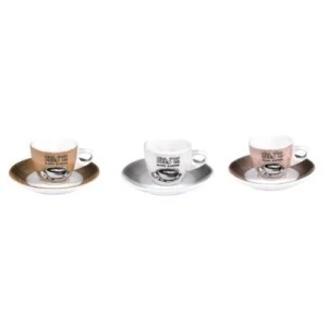 Ceasca cu farfurioara pentru espresso, portelan, 80 ml, Idea - SIMONA'S COOKSHOP