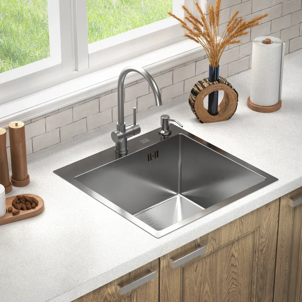 Chiuveta de bucatarie inox 50x50 Satin Inox