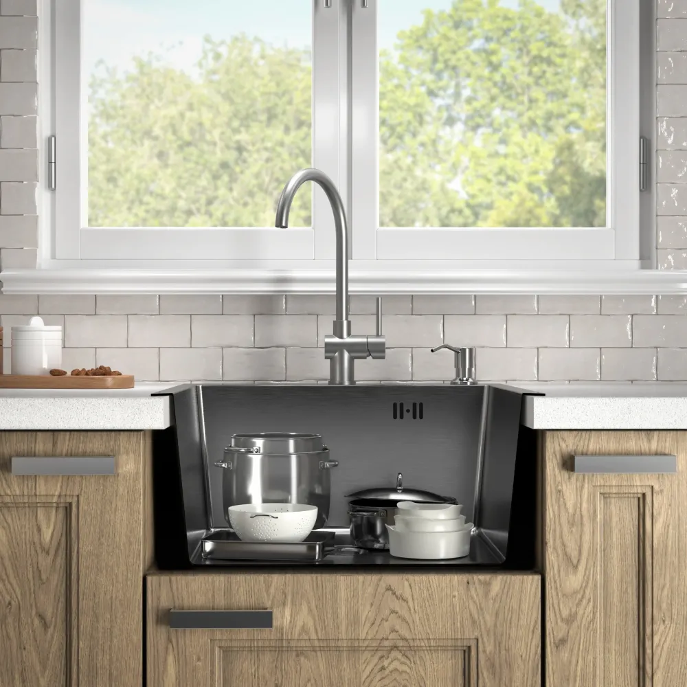 Chiuveta de bucatarie inox 50x50 Satin Inox