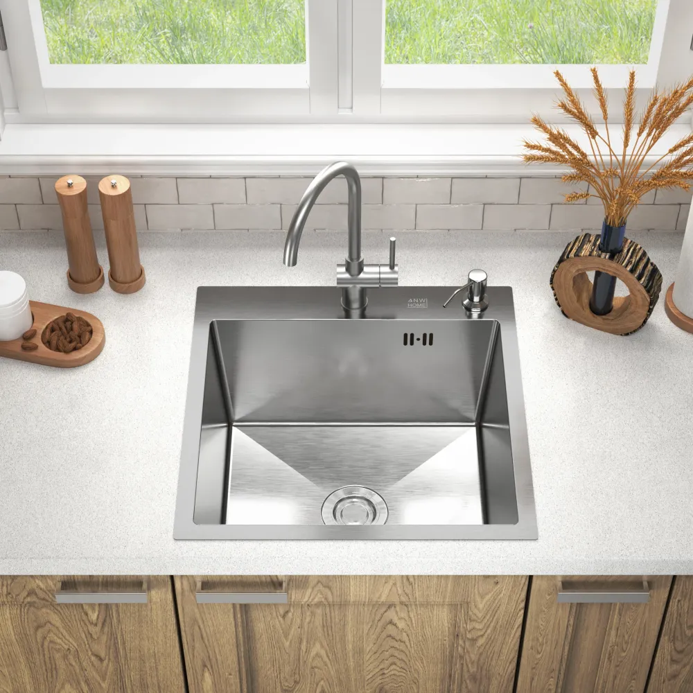 Chiuveta de bucatarie inox 50x50 Satin Inox